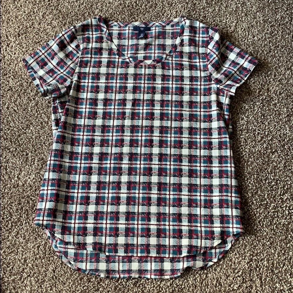 GAP Plaid Blouse